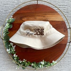 Cup of Joe Signed Bucket Hat. Exclusive to Cup of Joe pop up. Signed Joe Jonas